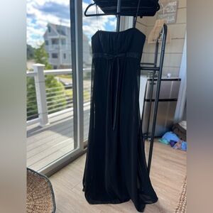 Jessica McClintock Black Strapless Gown